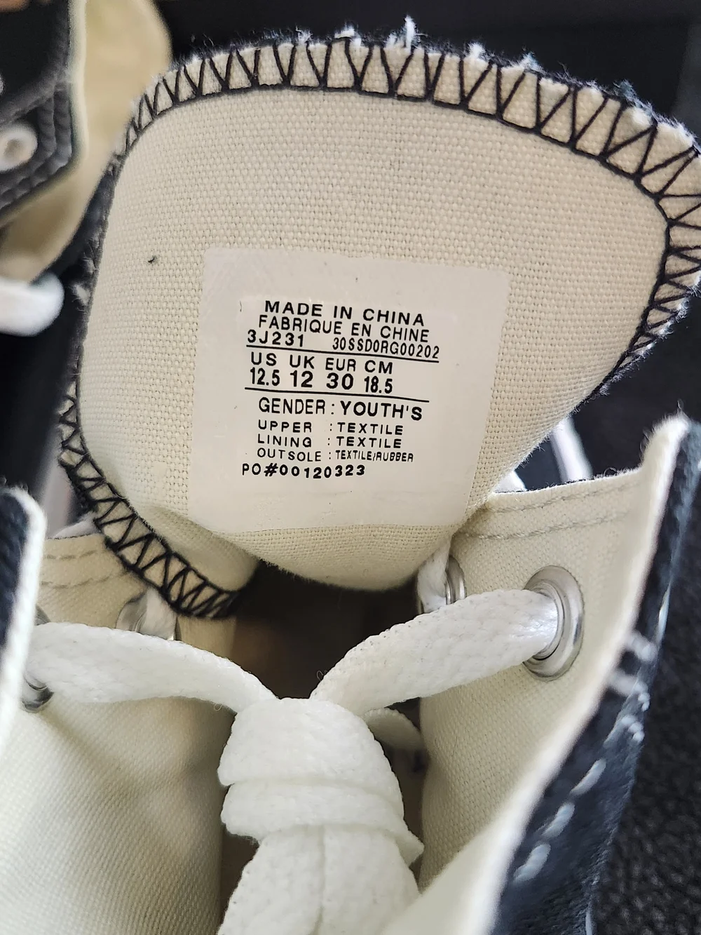 Converse Kids High Top Sneakers - Black & White